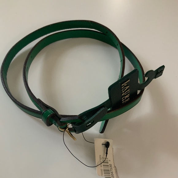 Lauren Ralph Lauren Accessories - Lauren Ralph Lauren Kelly Green Skinny Belt NWT sz. Small